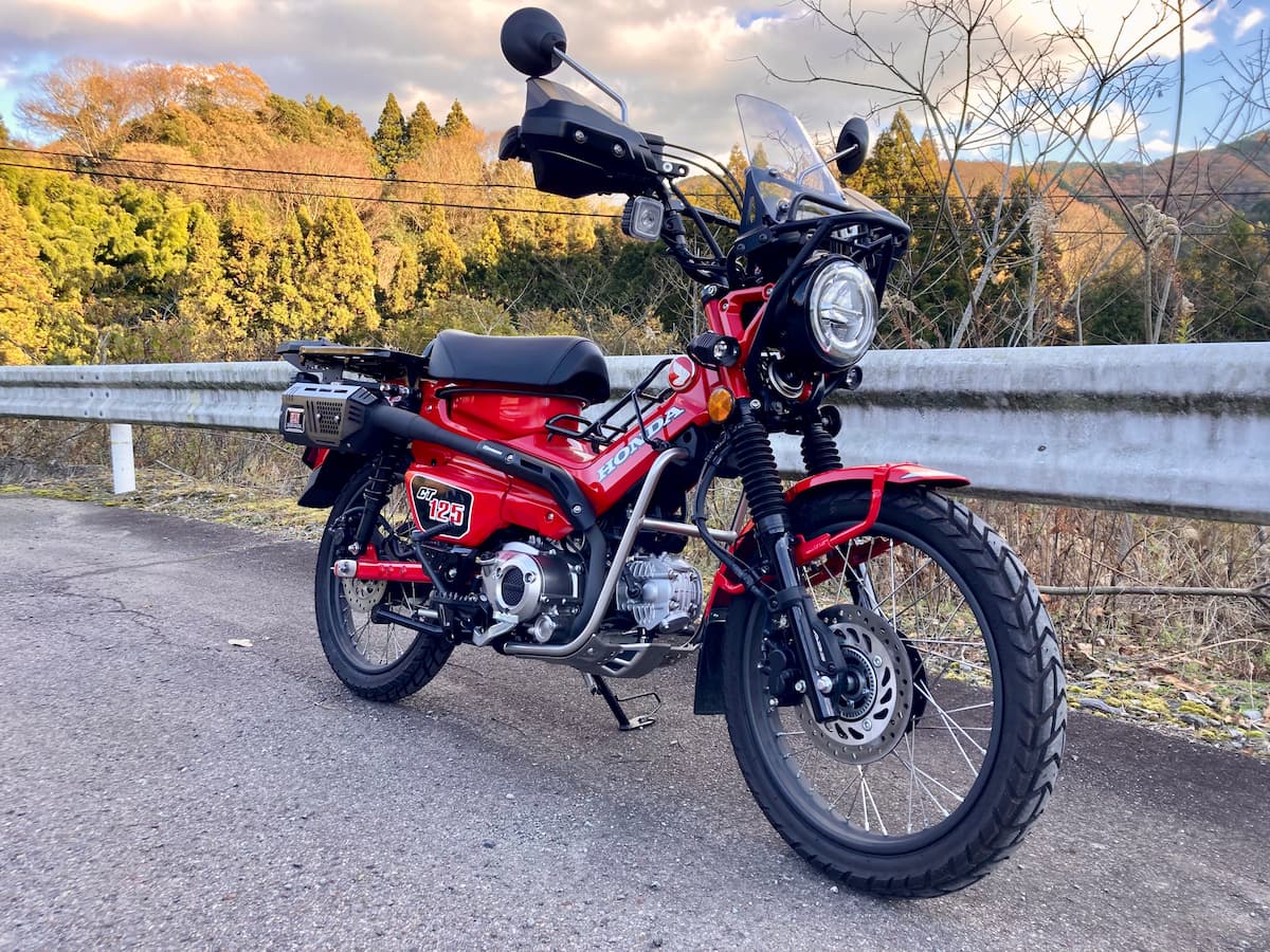 JA65】CT125(ハンターカブ)のカスタム紹介|理想のキャンプ JA65】CT125(ハンターカブ)のカスタム紹介|理想のキャンプ