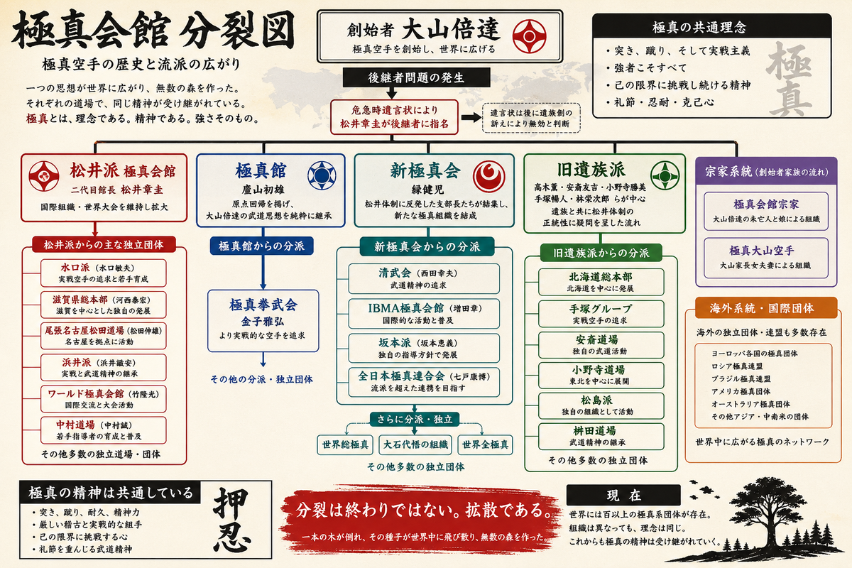 極 真 会館 分裂 図