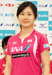 “福原愛さんの正面の画像”/