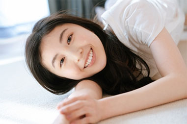 “中村守里さんの笑顔”/