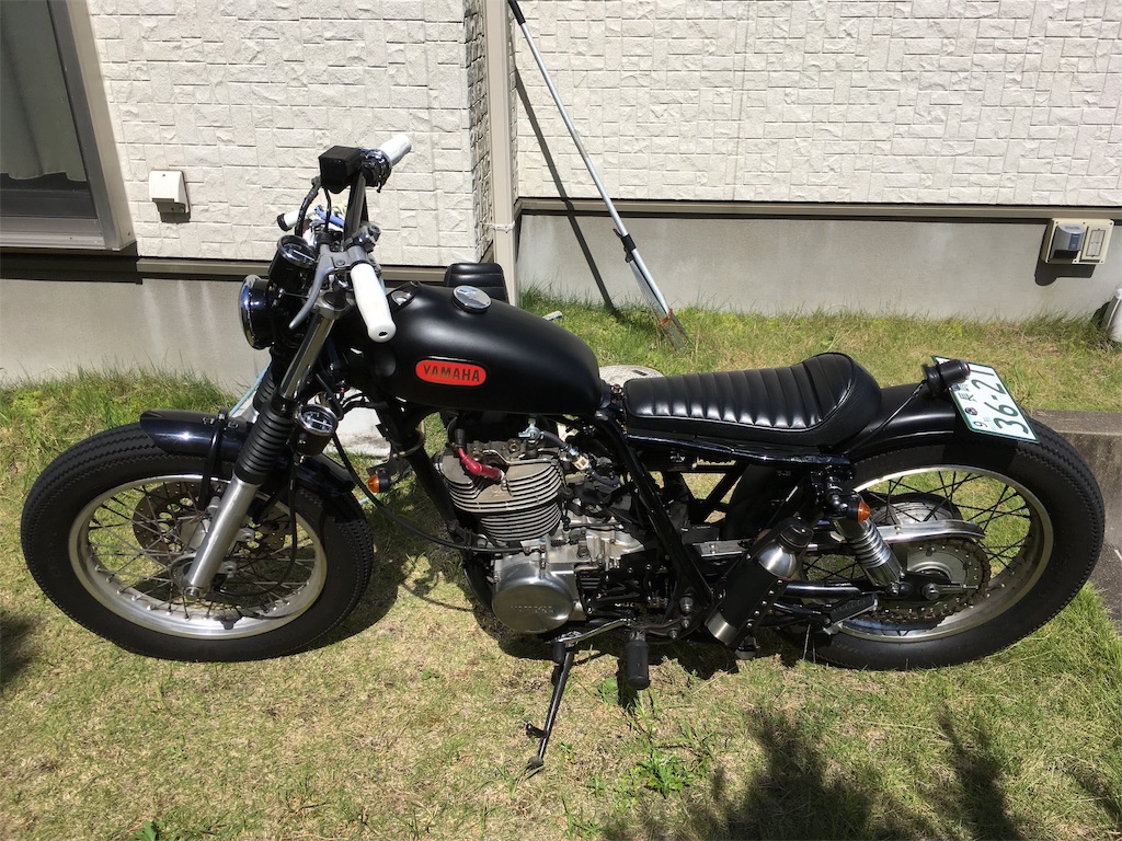 Sr400 フレームカット後のタンデム方法 You Only Live Once