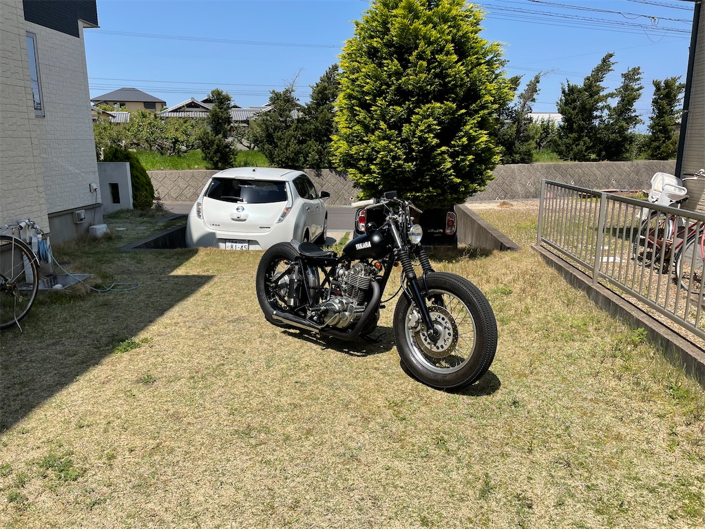 SR400 リアホイール 16インチ化 - You only live once