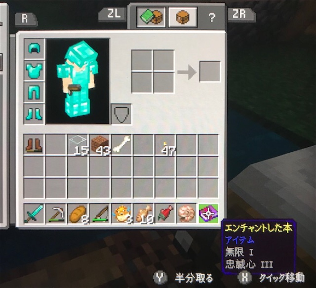 マイクラプレイ日記その5 釣りで貴重なエンチャント本を釣りまくる回 レベル上げもしたいんです あきののんびりゲームブログ