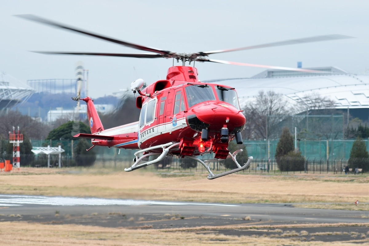 2020年1月7日（火） 調布飛行場に静岡市消防航空隊JA119P