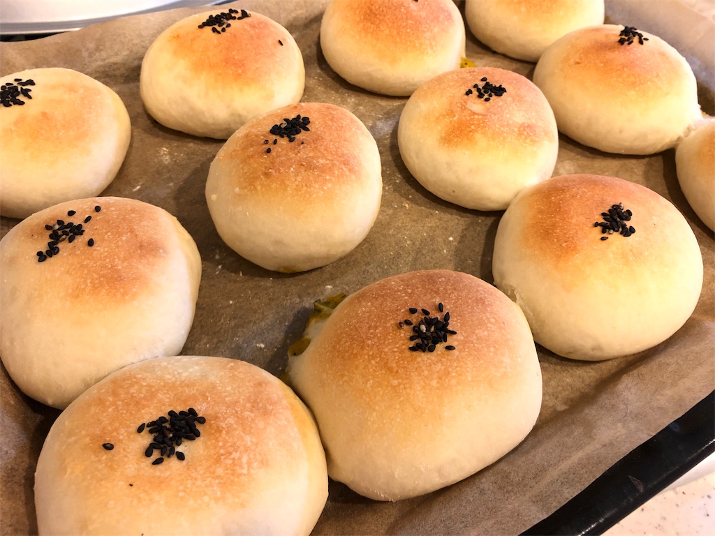 生地作りはホームベーカリーにお任せ 冷凍カボチャでカボチャあんパン作りました ちょうどいい時まで