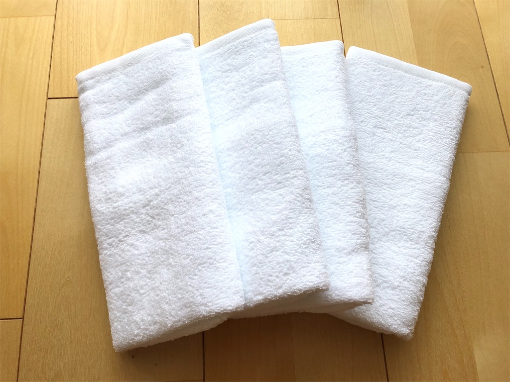 洗面所タオルを入れ替え タオルはやっぱり白がいい ちょうどいい時まで