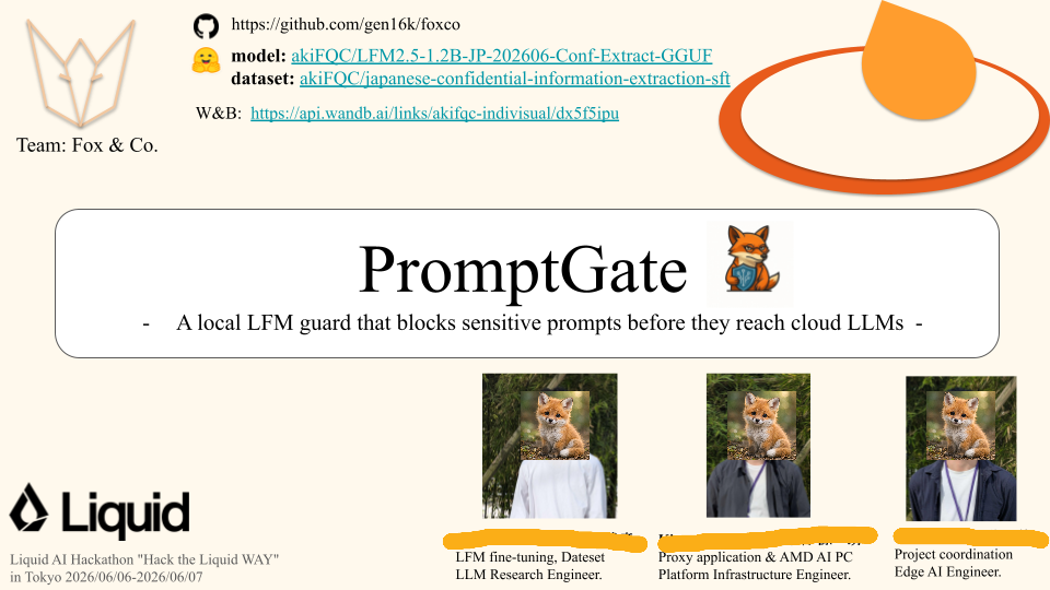 Liquid AI Hackathonに参加してきました!(ローカルLLM結構すごい)