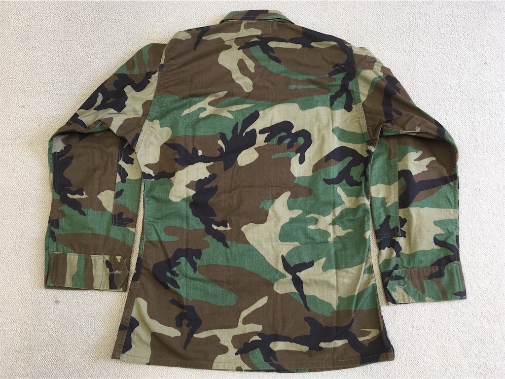 米海兵隊ウッドランド迷彩ジャケット1986年官給品S/Sサイズ希少品 希少 80s USMC 米軍 海兵隊 実物 US ARMY BDU ウッドランドカモ