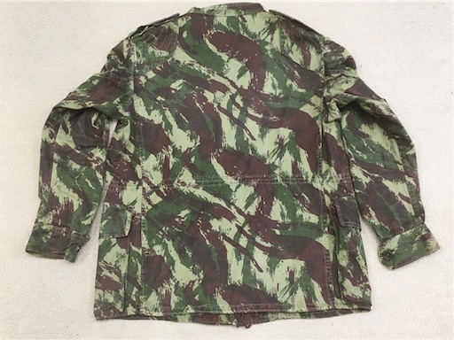 詳細不明　アフリカ派遣フランス軍部隊？リザード迷彩スモック　サイズM〜L相当 買ってはいけない！【フランスの軍服】陸軍空挺リザード迷彩