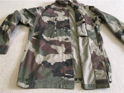 迷彩版です！【フランスの軍服 】陸軍迷彩ジャケット（F2・CCE