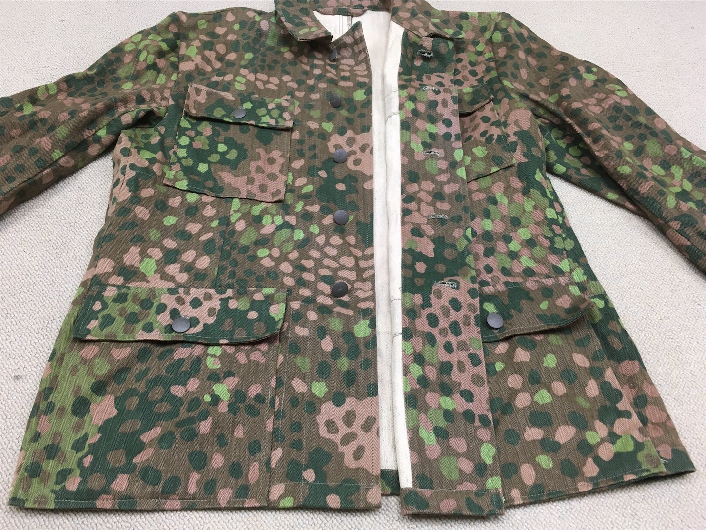 WW2 ドイツ軍　瓦礫迷彩服　ダメージ加工品