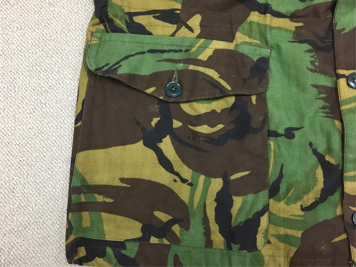 イギリス陸軍DPM迷彩スモック希少品 希少な迷彩服です！【イギリスの軍服】陸軍DPMスモック（P63