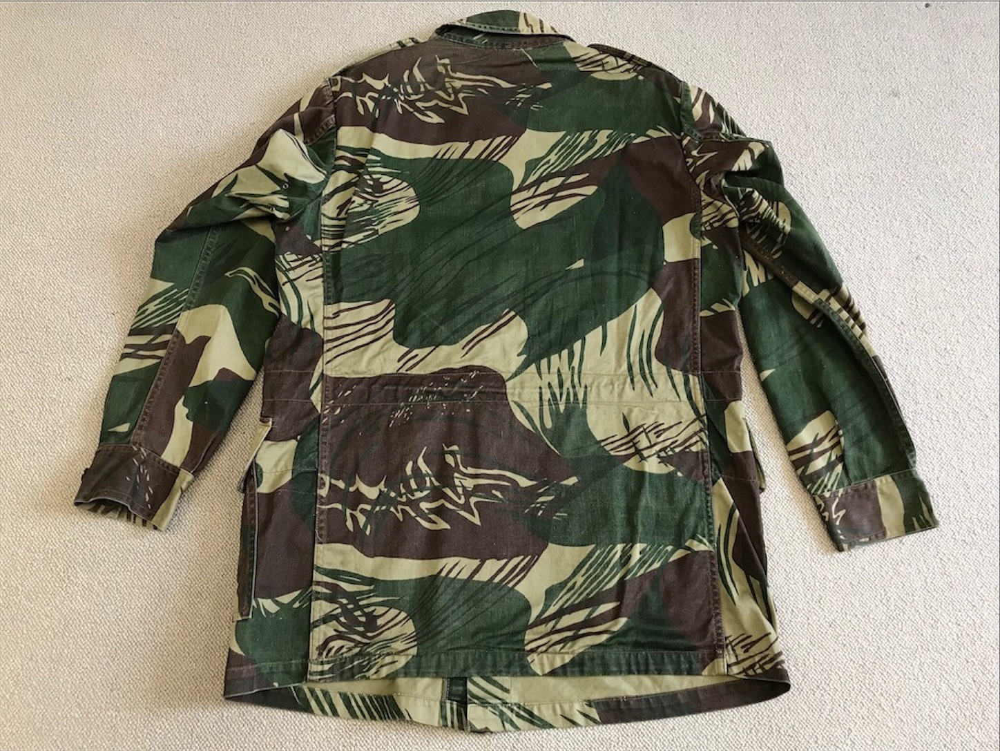 希少 ローデシア軍 迷彩 スモック フィールドジャケット XL ブラッシュカモ 希少 ローデシア軍 迷彩 スモック フィールドジャケット XL