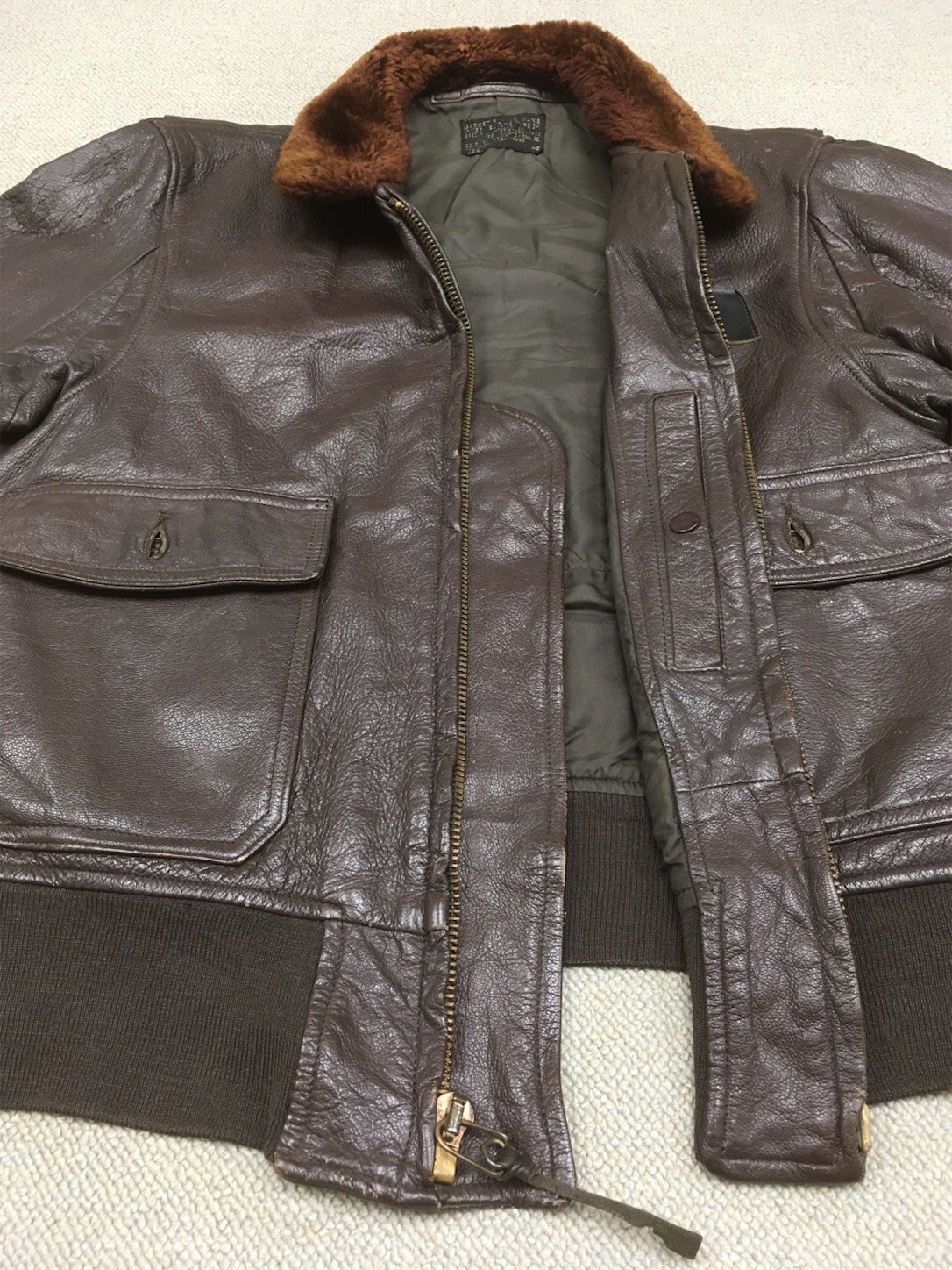 ジャケット・アウター 60s usn g-1 7823C(WEP) 1965's “ J-7823C(WEP) / RALPH EDWARDS SPTSWEAR. INC. ” G-1