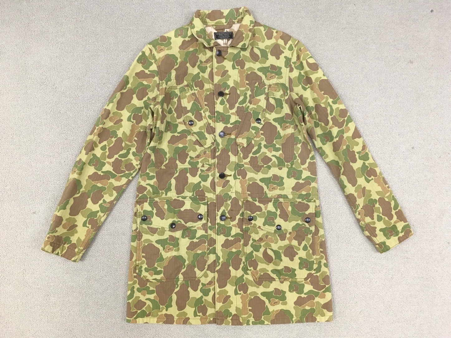 レプリカWW2米海兵隊パラシュート部隊パラマリーンHBTダックハンターカモ 傑作モデル品です！【アメリカの軍服】陸軍HBT迷彩トラウザーズ