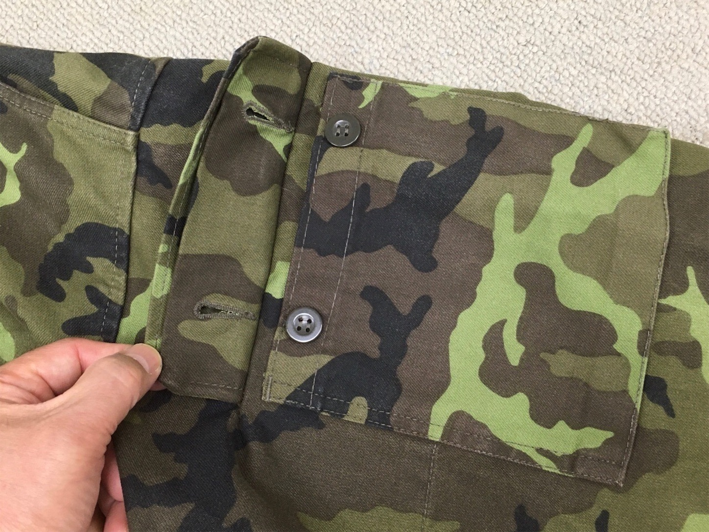 チェコ軍　Vz.95 迷彩　パンツ　希少　dead stock 実物　官給品 チェコ軍Vz.95 迷彩パンツ希少dead stock 実物官給品