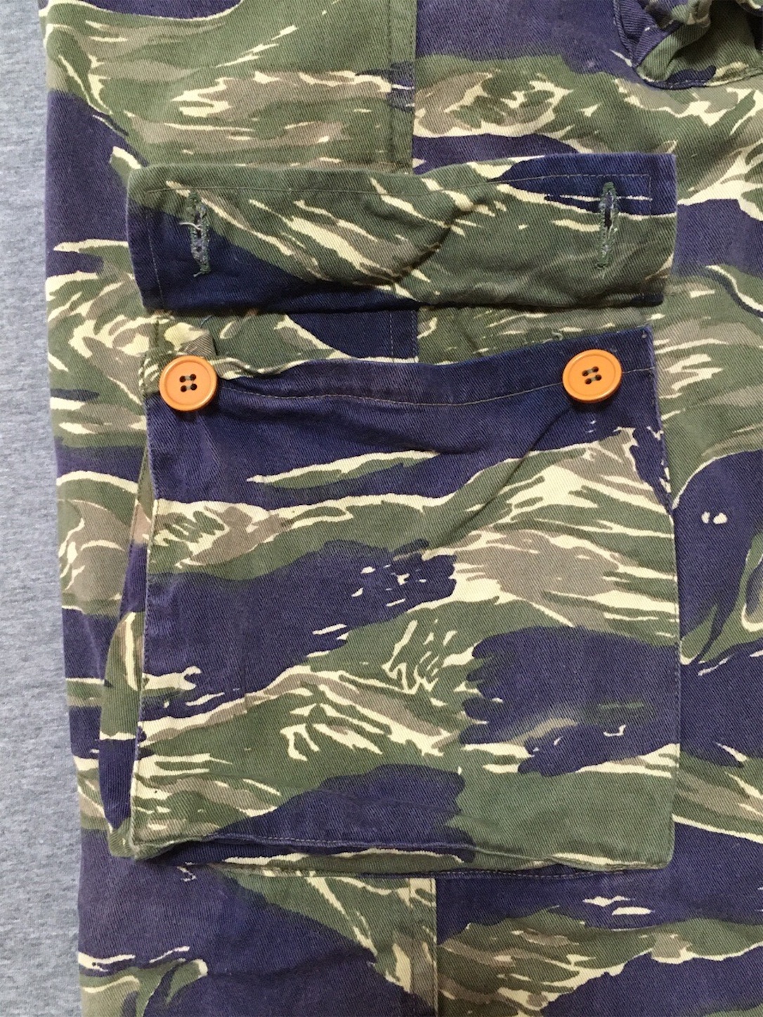 VN戦期モデル タイガーストライプ迷彩 7ポケット パンツ 未使用デッドストック 古着 60s 米軍 US ARMY ベトナム戦 タイガー ストライプ カモ