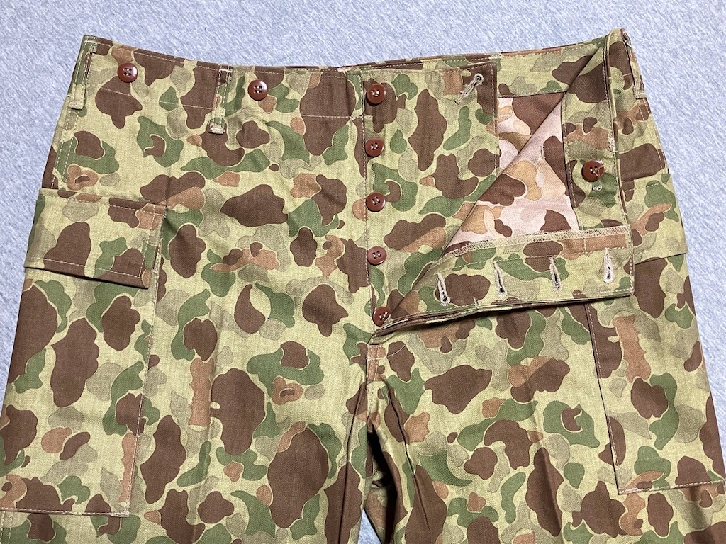 傑作モデル品です！【アメリカの軍服】陸軍HBT迷彩トラウザーズ