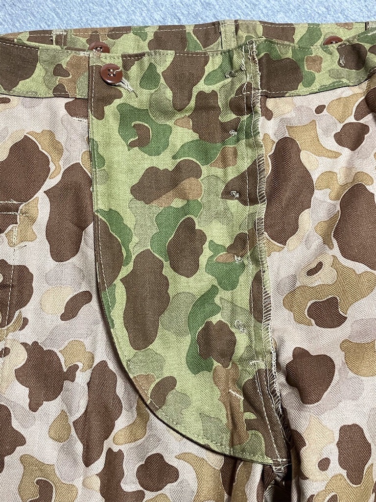 傑作モデル品です！【アメリカの軍服】陸軍HBT迷彩トラウザーズ