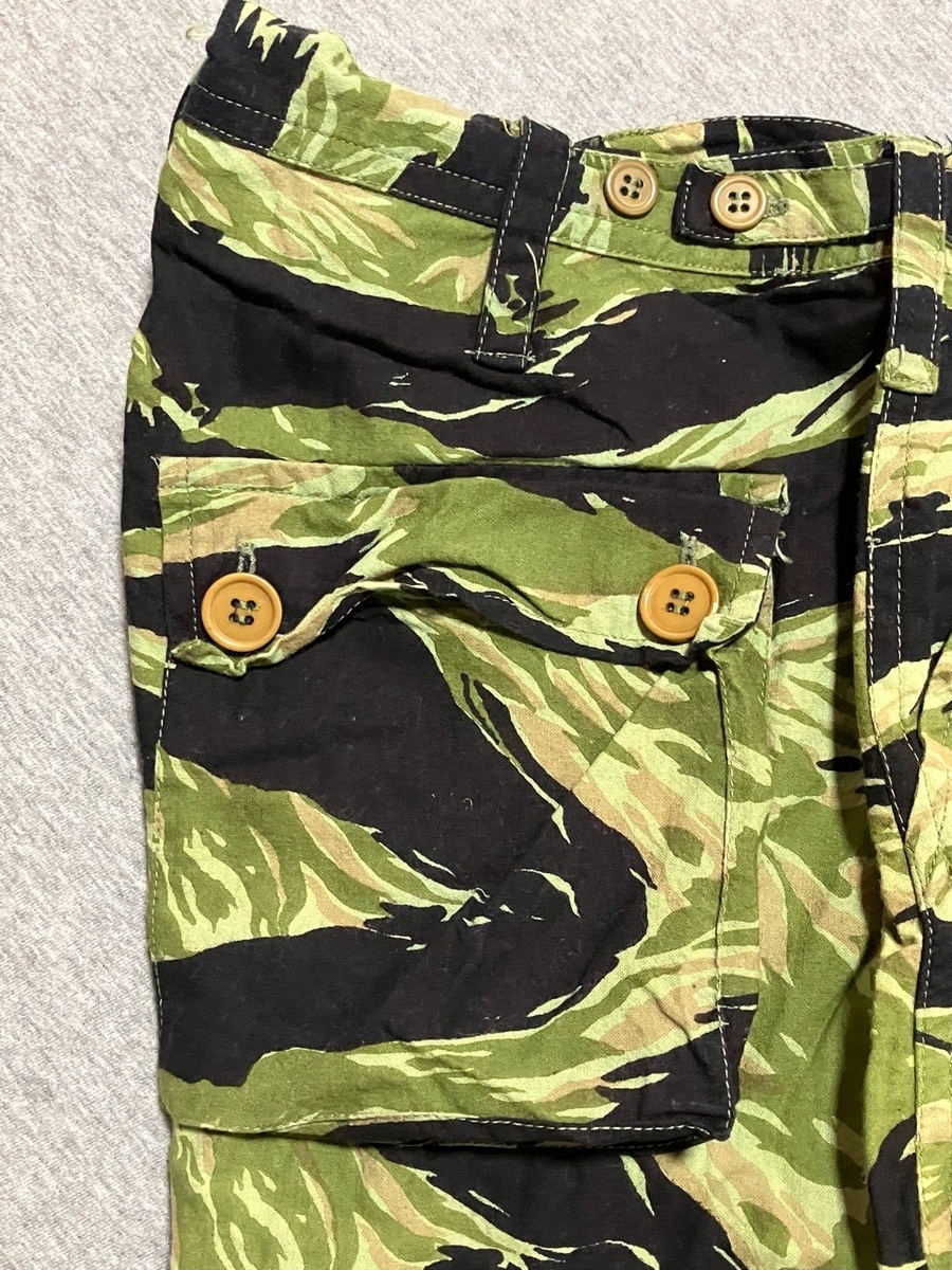 1970年代旧旧南ベトナム軍海兵隊迷彩ユニフォーム（タイガーストライプ、国産T社モデル品）デッドストック
