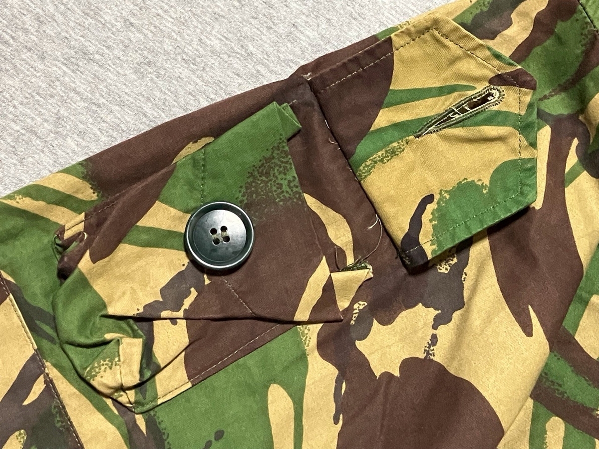 美品イギリス軍実物のDPM迷彩コンバットスモック　中田商店 イギリス軍. DPM迷彩 WINDPROOF コンバットスモック《実物・新品