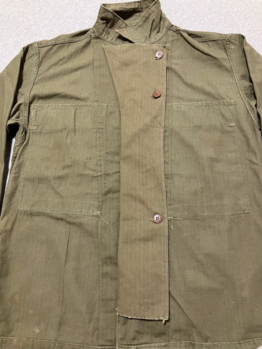 1940年代アメリカ陸軍M43HBTジャケット（OD・プラスティックボタン）used