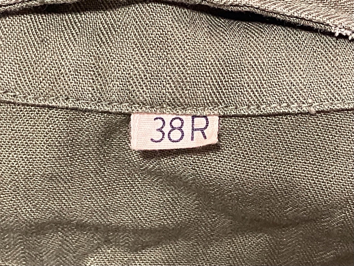 1940年代アメリカ陸軍M43HBTジャケット（OD・プラスティックボタン）used