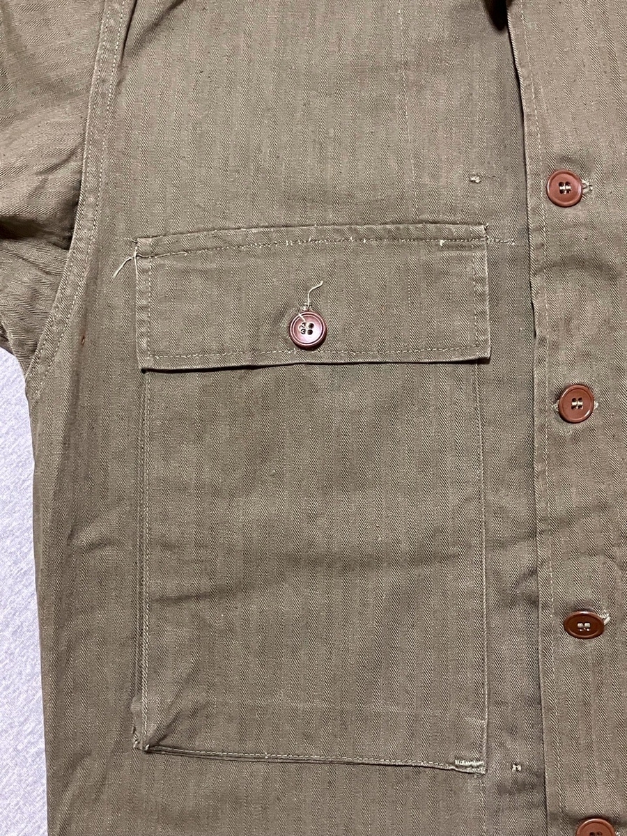 1940年代アメリカ陸軍M43HBTジャケット（OD・プラスティックボタン）used