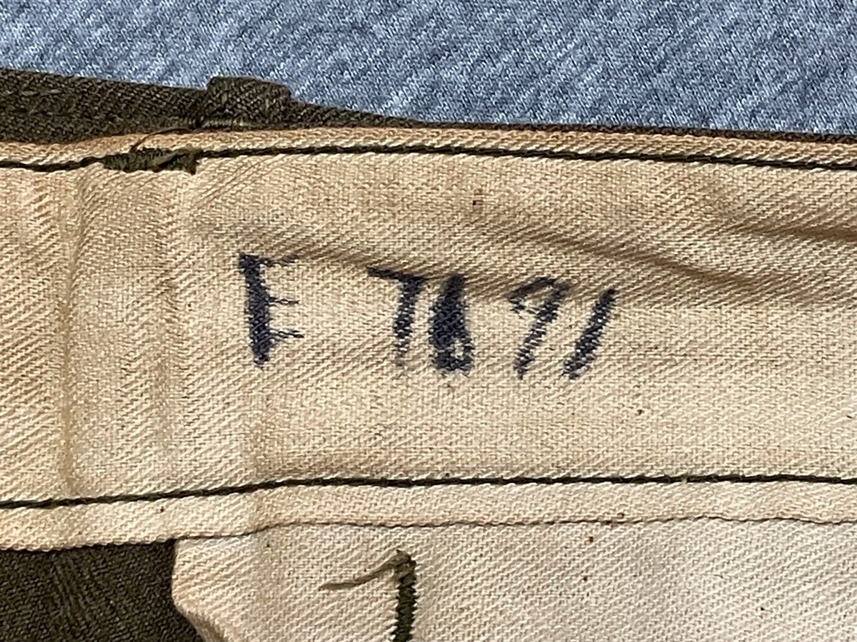 WWⅡ アメリカ軍　M1937 マスタードパンツ 大戦初期の標準的なモデルです！【アメリカの軍服】陸軍M37