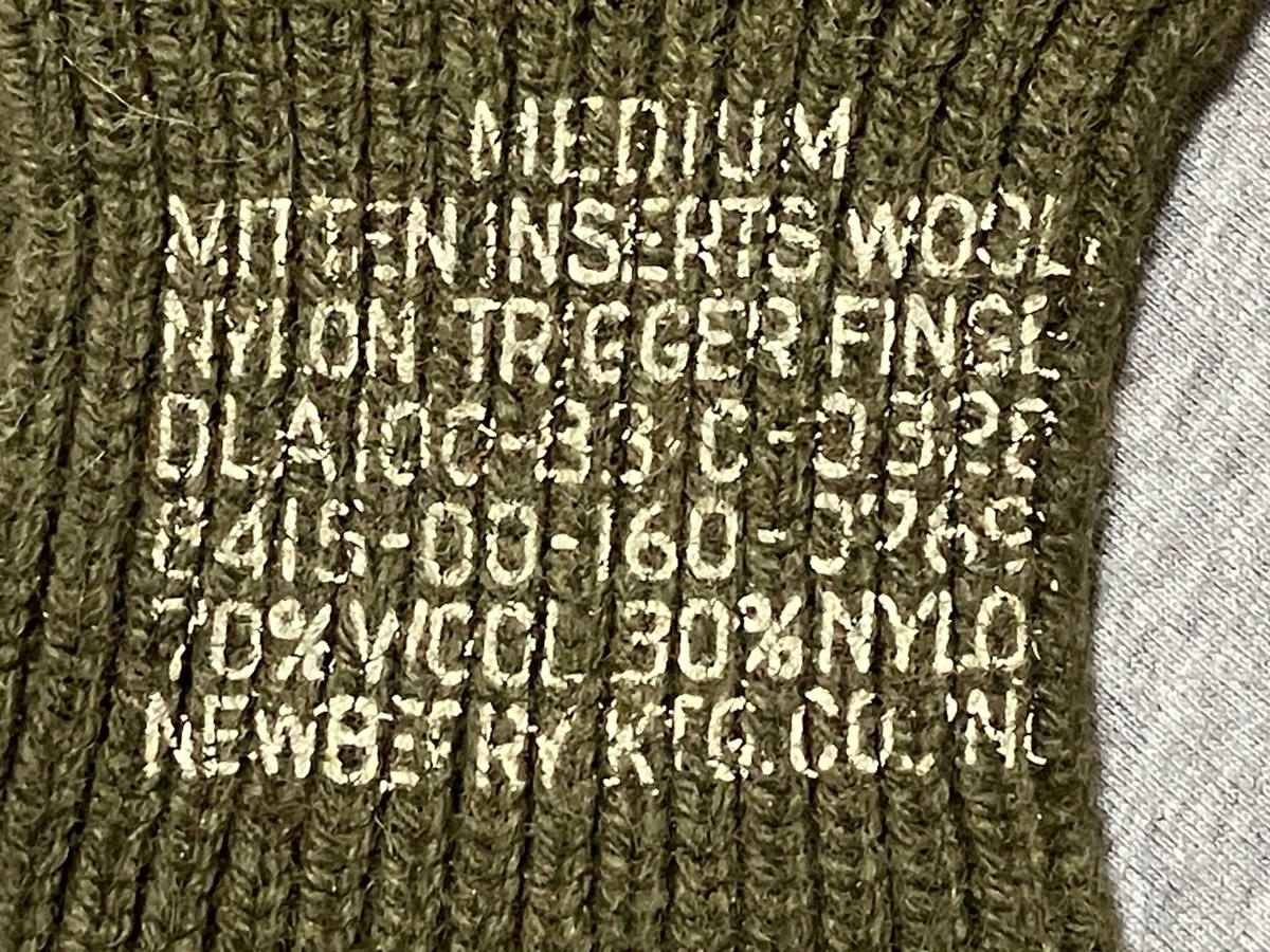 米軍実物 未使用品 極寒冷地用ミトン & ライナー　セット！ 極寒地用です！【アメリカの軍服】M65防寒トリガーフィンガー