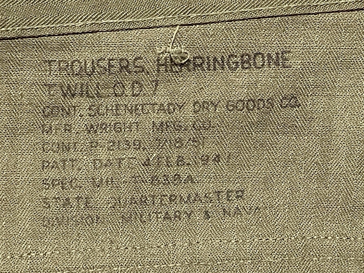 アメリカ陸軍M47HBTユニフォームデッドストック