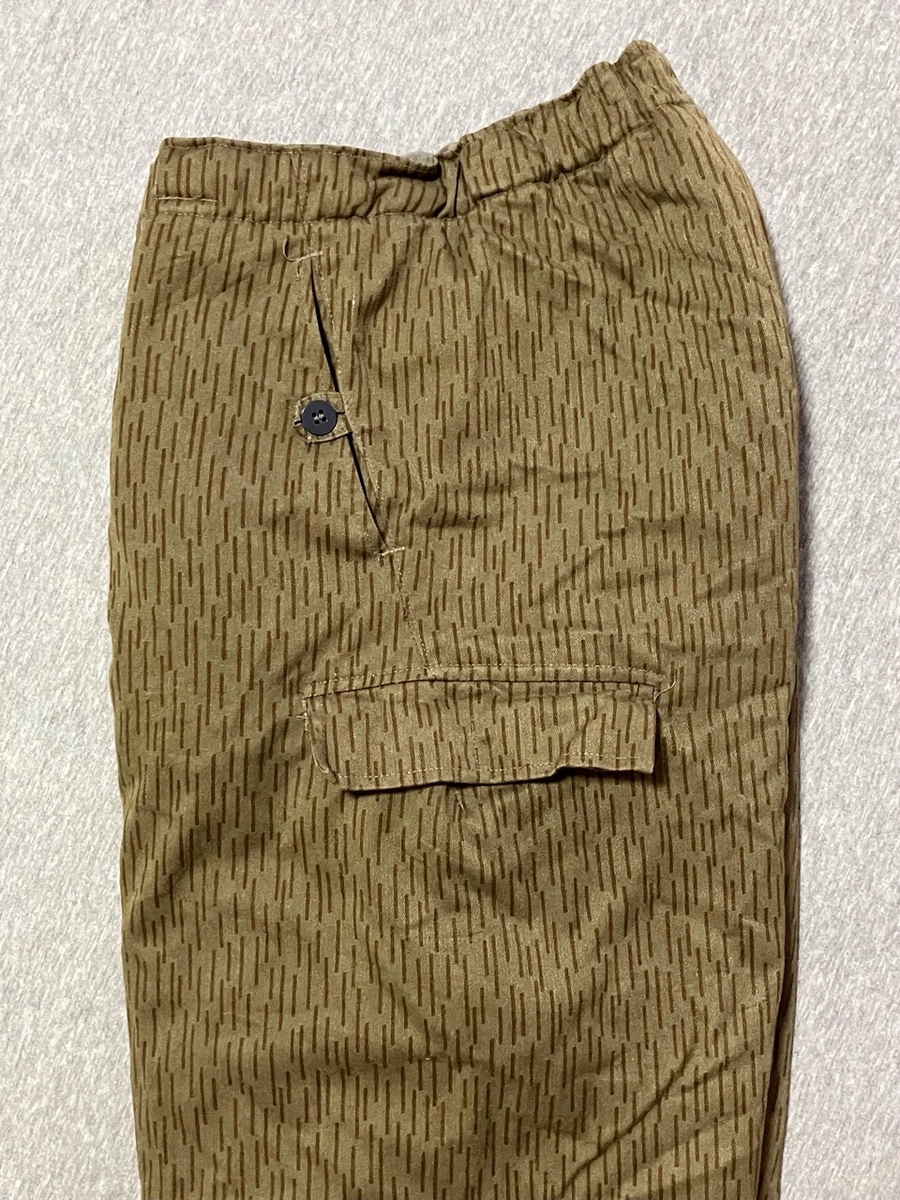 1980年代旧東ドイツ陸軍防寒迷彩トラウザーズ（レインドロップ）中古極上品