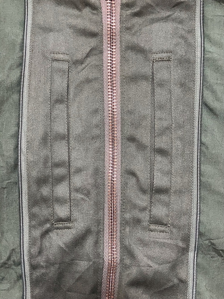 2000年代フランス空軍難燃フライトジャケット（グリーン・ライナー付）中古並品