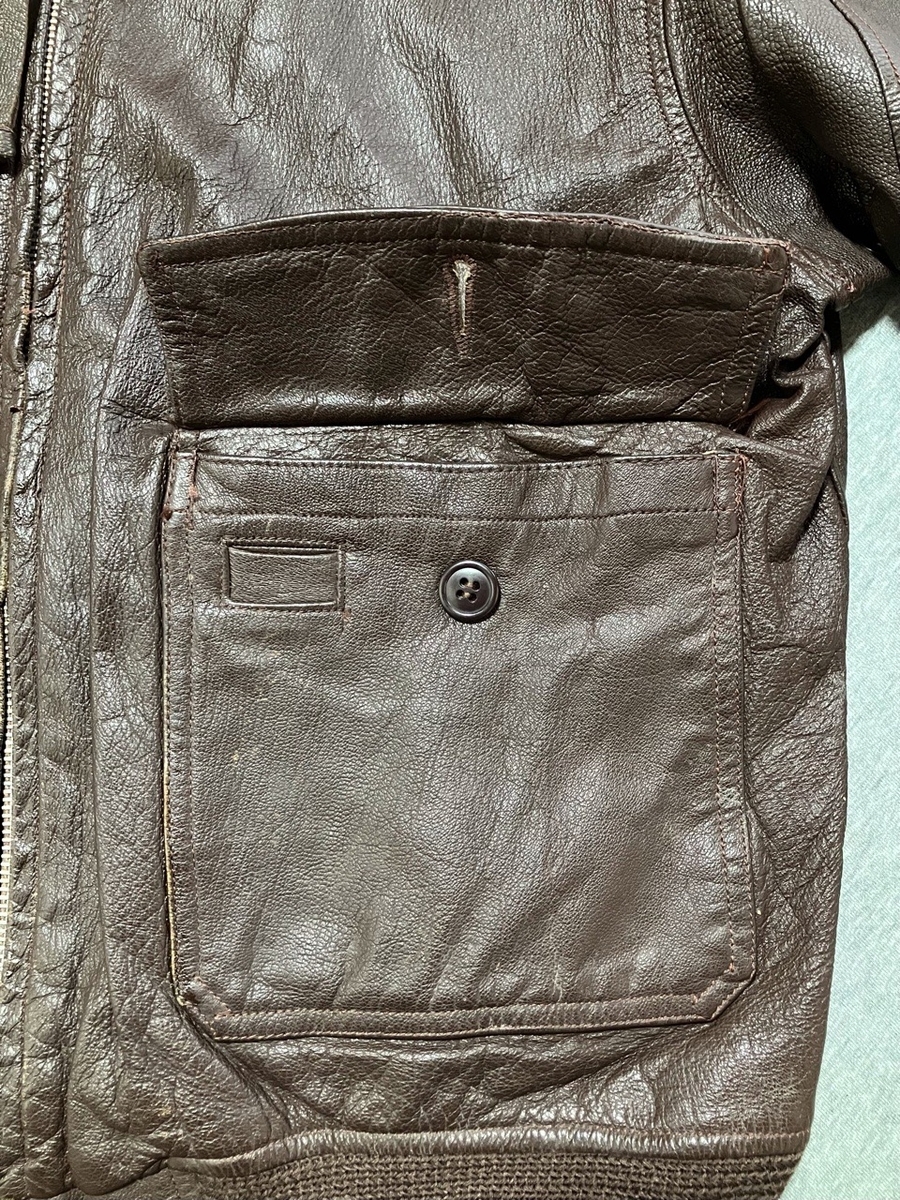 1950年代アメリカ海軍G-1レザーフライトジャケット（7823）中古並品