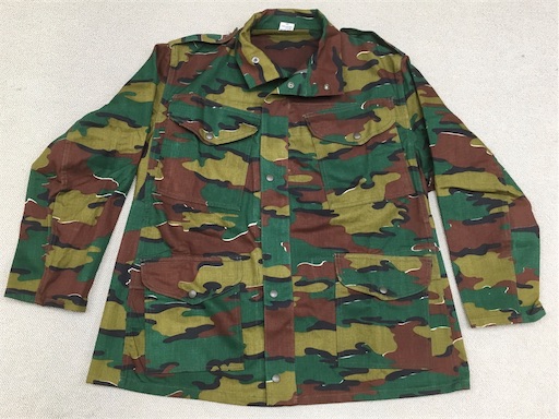 1990年代ベルギー陸軍空挺迷彩スモックデッドストック