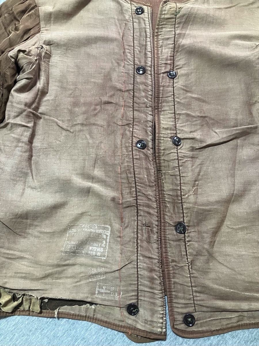 1970年代旧ソ連空軍レザーレザーフライトジャケット（軽量タイプ）中古並品
