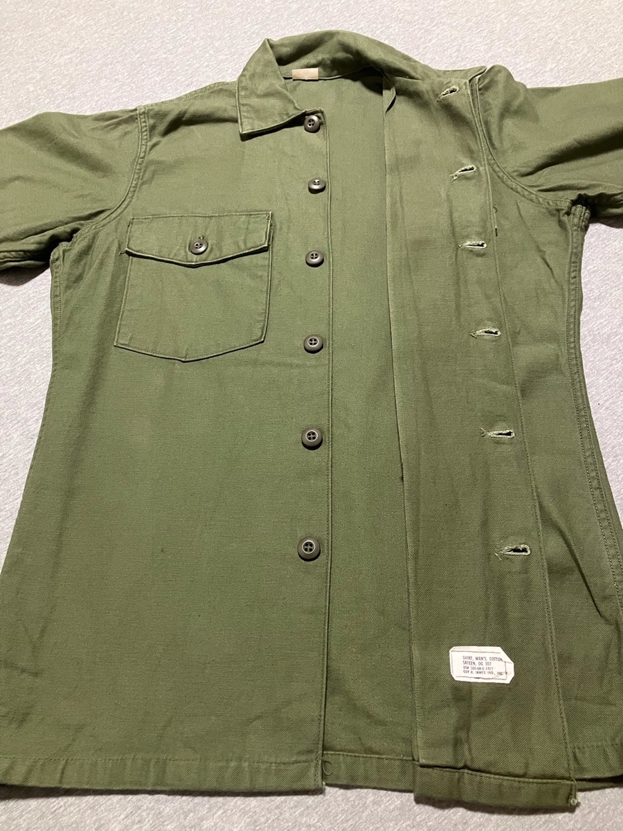 1960年代アメリカ軍ユーティリティーシャツ（OG-107）中古極上品