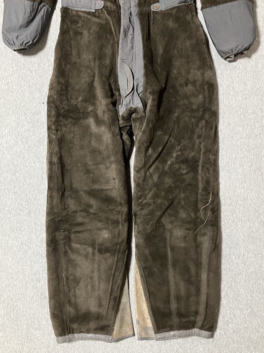 1970年代旧西ドイツ空軍レザーパイロットスーツ（フライトスーツ・グレイ）中古上品
