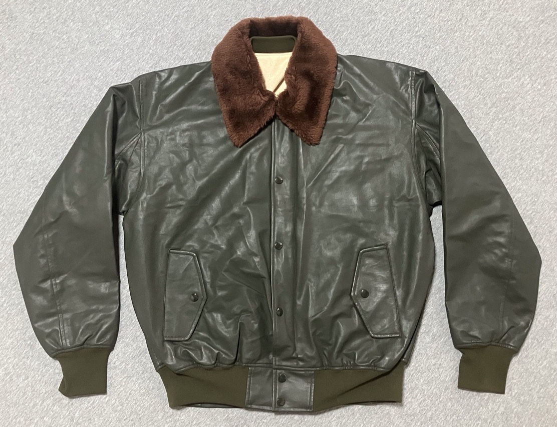 1990年代陸上自衛隊70式航空服冬用（レザーフライトジャケット）中古極上品