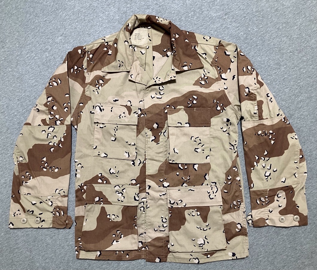 1980−1990年代アメリカ軍砂漠用迷彩ユニフォーム（チョコチップクッキーパターン）デッドストック