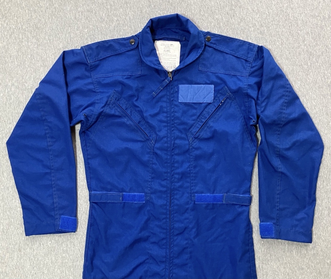 1980年代アメリカアメリカ海軍難燃パイロットスーツCWU-73P（フライトスーツ・ブルー）中古上品