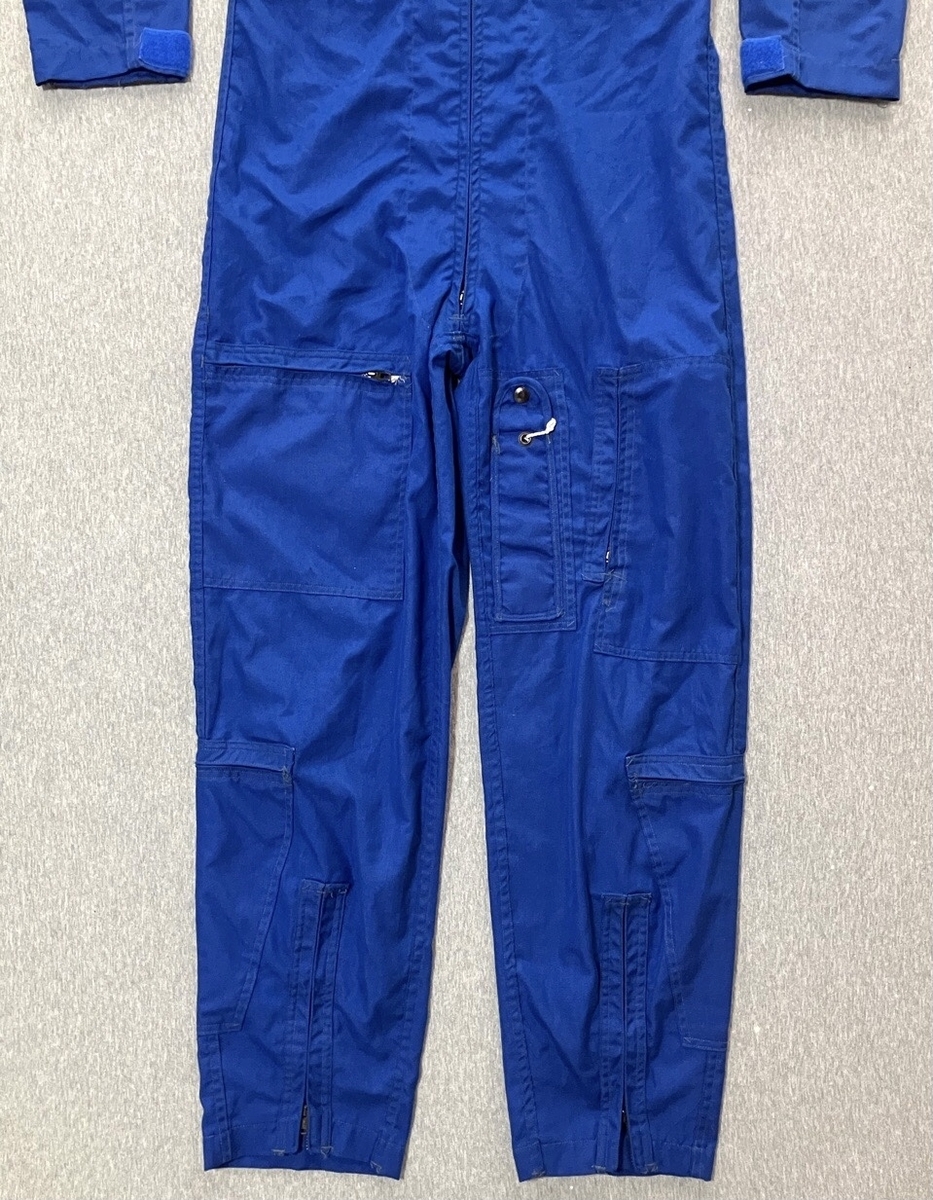 1980年代アメリカアメリカ海軍難燃パイロットスーツCWU-73P（フライトスーツ・ブルー）中古上品