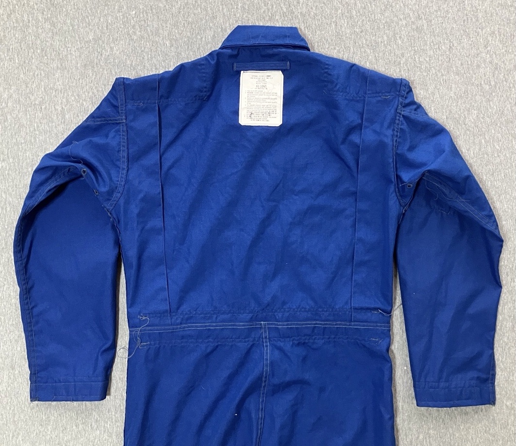 1980年代アメリカアメリカ海軍難燃パイロットスーツCWU-73P（フライトスーツ・ブルー）中古上品
