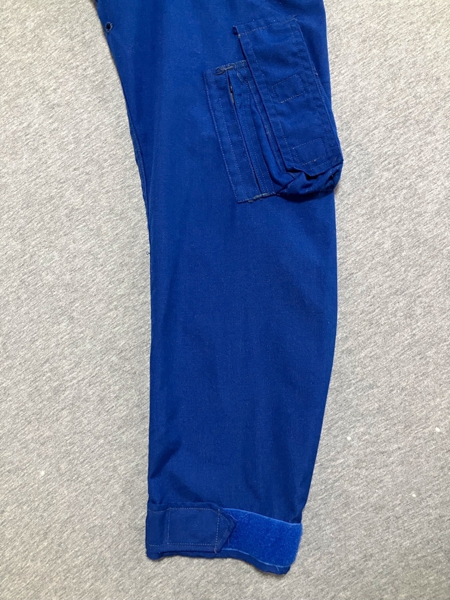 1980年代アメリカアメリカ海軍難燃パイロットスーツCWU-73P（フライトスーツ・ブルー）中古上品