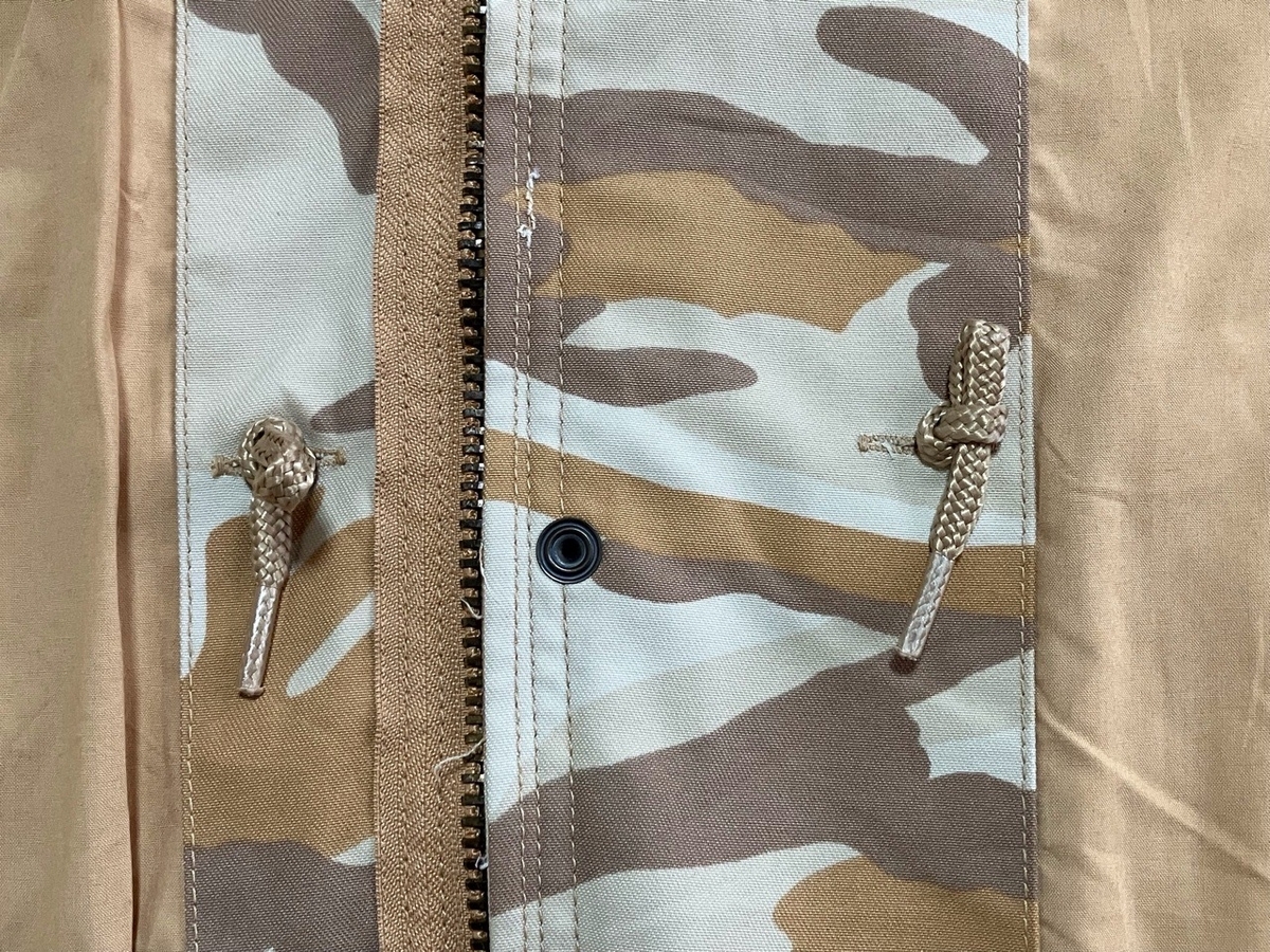 1990年代韓国軍砂漠用迷彩フィールドジャケット（パッチパッチ、タグなしモデル）中古極上品
