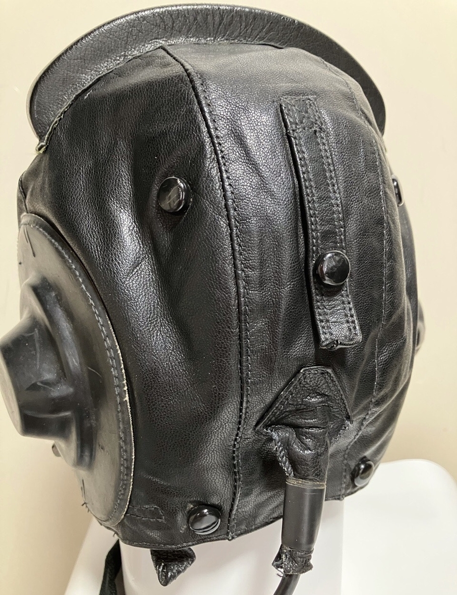 1980年代旧ソ連空軍レザーヘルメット中古極上品
