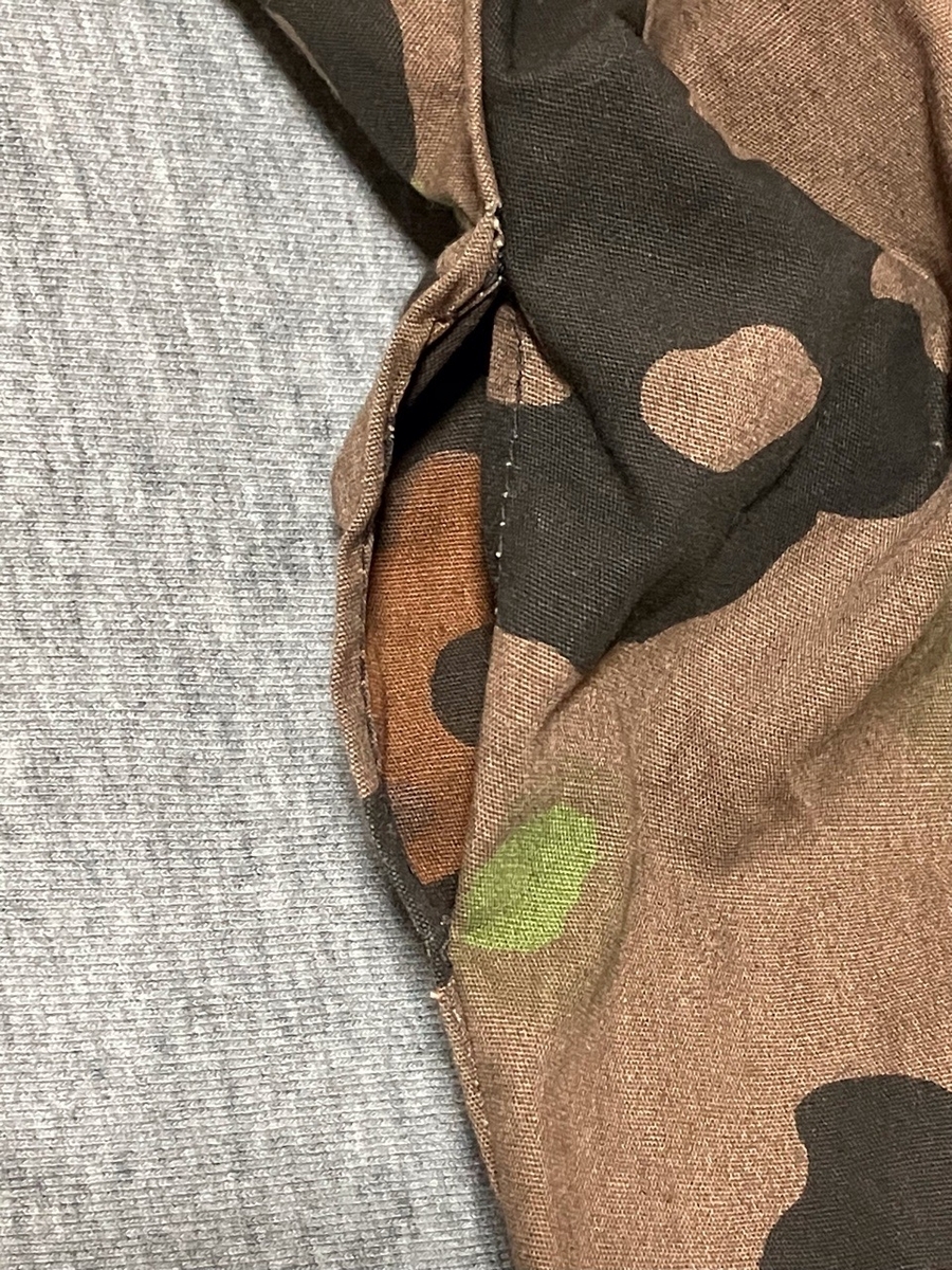 1940年代ドイツ武装親衛隊リバーシブル迷彩スモック（裁断ミスタイプ・アメリカ製モデル品・官給品に準じた細部再現・おまけ付き）