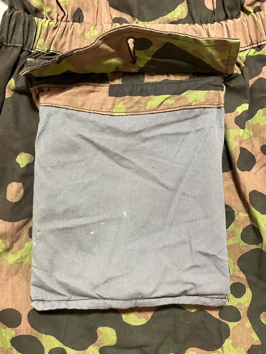 1940年代ドイツ武装親衛隊リバーシブル迷彩スモック（裁断ミスタイプ・アメリカ製モデル品・官給品に準じた細部再現・おまけ付き）