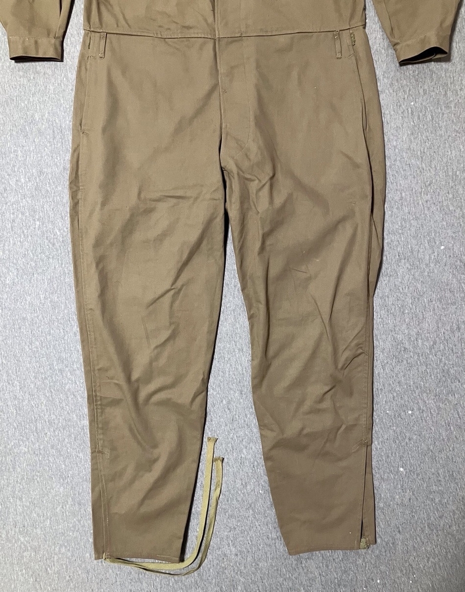 1940年代旧日本軍戦車兵用整備服(カーキ・カバーオール)デッドストック欠品あり