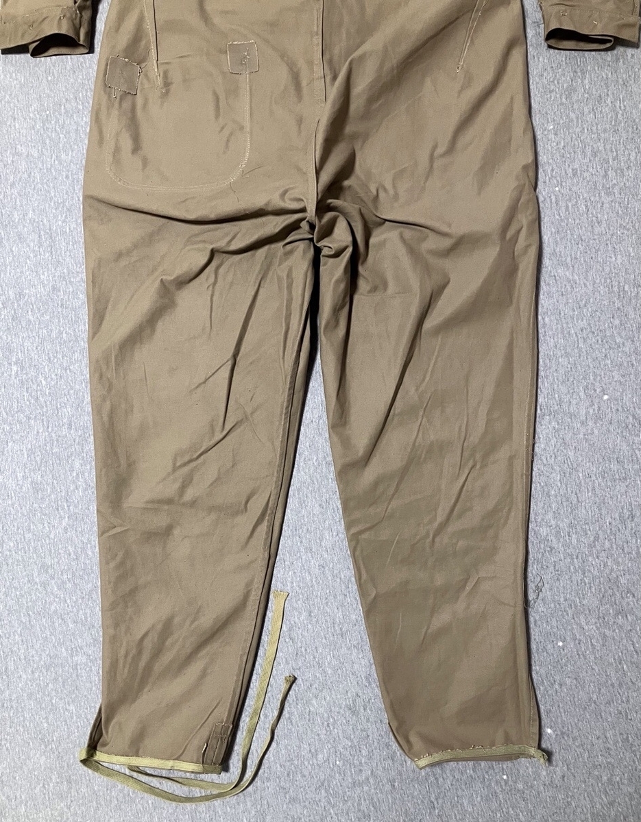 1940年代旧日本軍戦車兵用整備服(カーキ・カバーオール)デッドストック欠品あり
